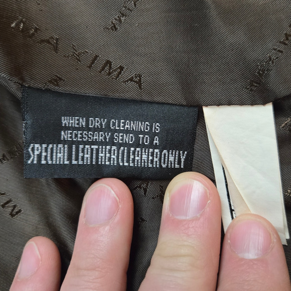 Women's Brown Leather Jacket - Picture 9 of 12